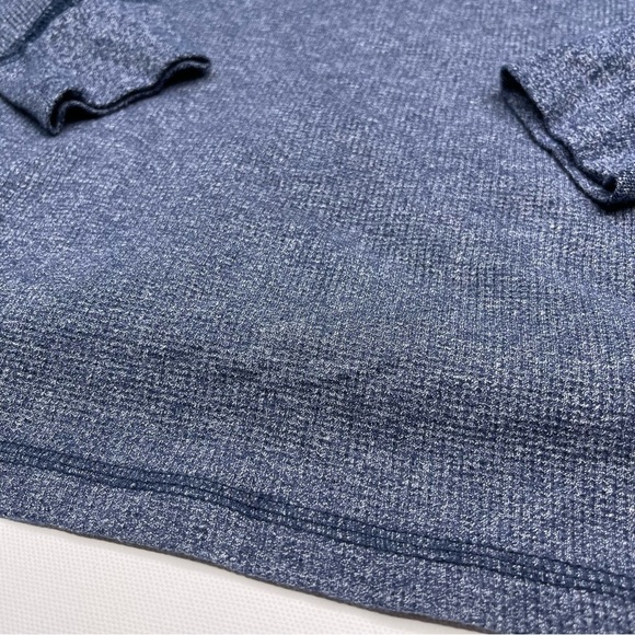 Old Navy Tee Shirt Waffle Soft Washed Ribbed Outdoor Autumn Winter Blue Colorado - Picture 6 of 11
